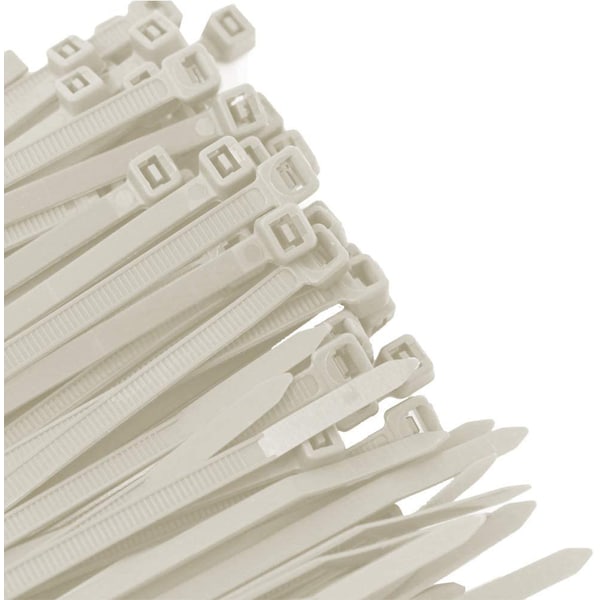Us Cable Ties Cable Tie, 6", 18 lb, Natural Nylon, 100 Pack LD6N100